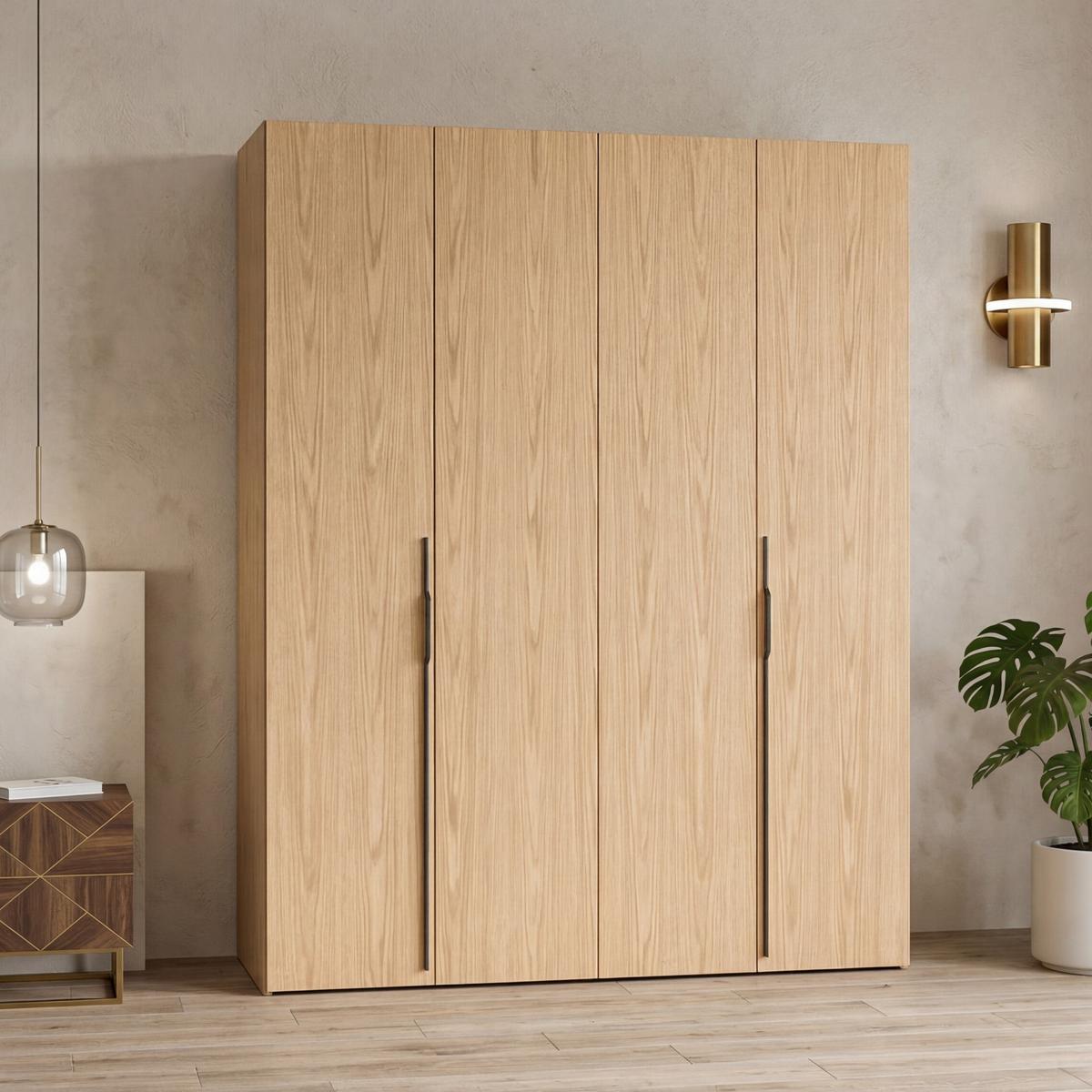 DREHTÜRENSCHRANK ANCONA 170/240/58cm 4-türig Eichefarben - Eichefarben, Holzwerkstoff (170/240/58cm) - MASSENO