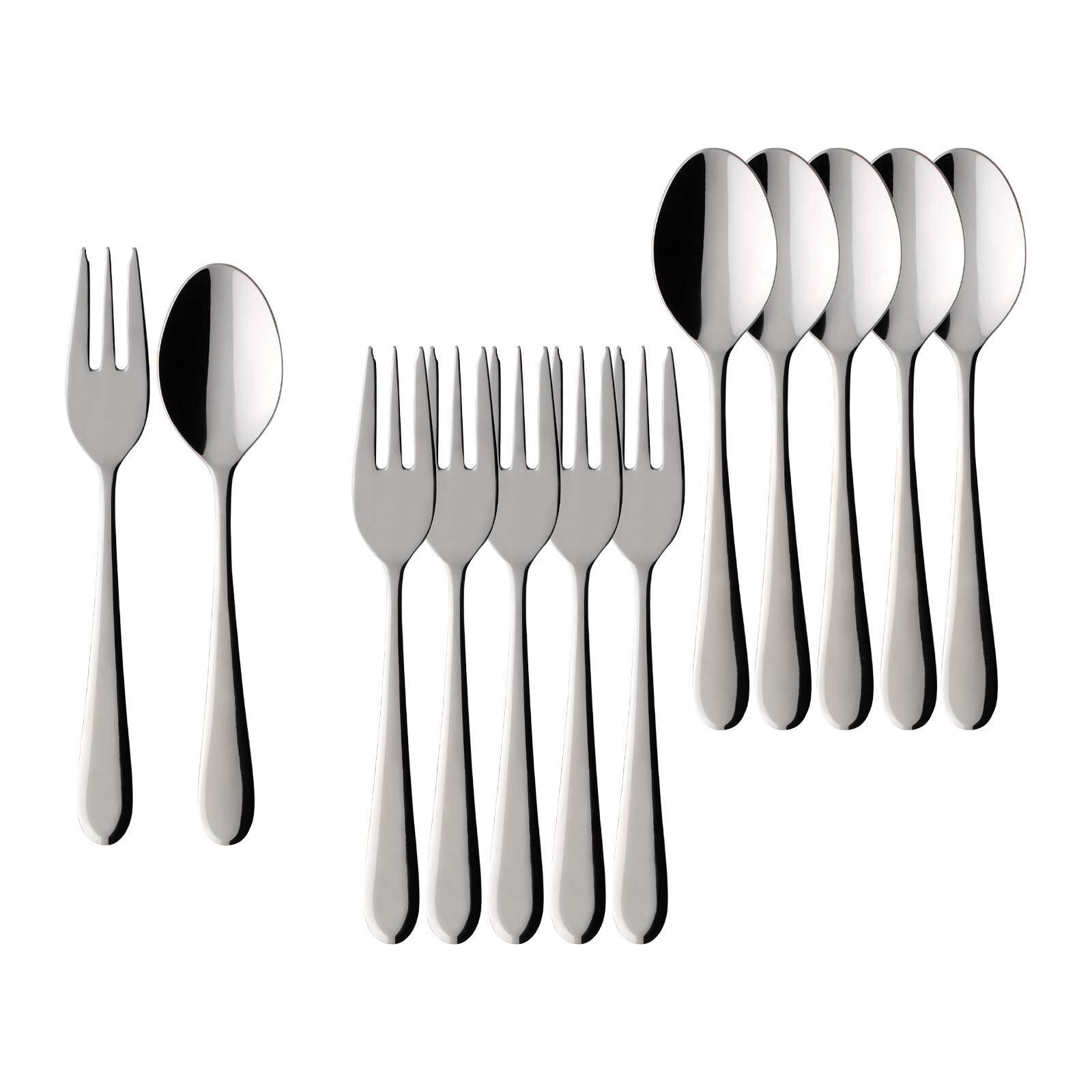 KAFFEEBESTECK BUNDLE Oscar edelstahl 12-tlg. - Edelstahlfarben, Metall - Villeroy & Boch