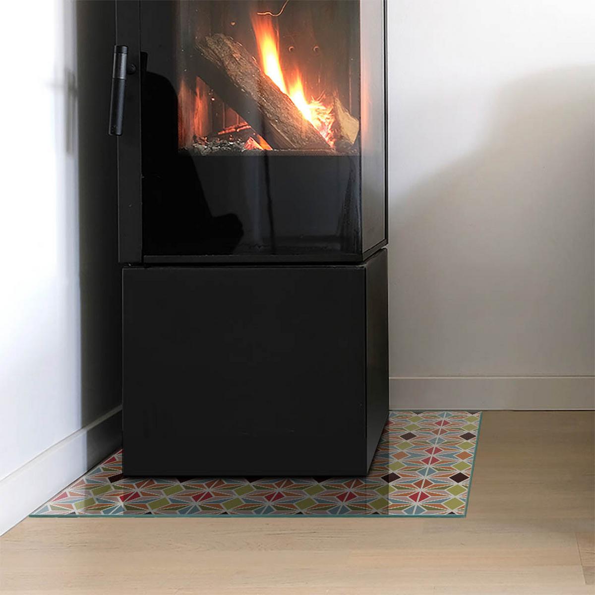 GLASPLATTE für Kamin 50x50 cm - Braun, Glas (50/50/0.4cm) - TULUP
