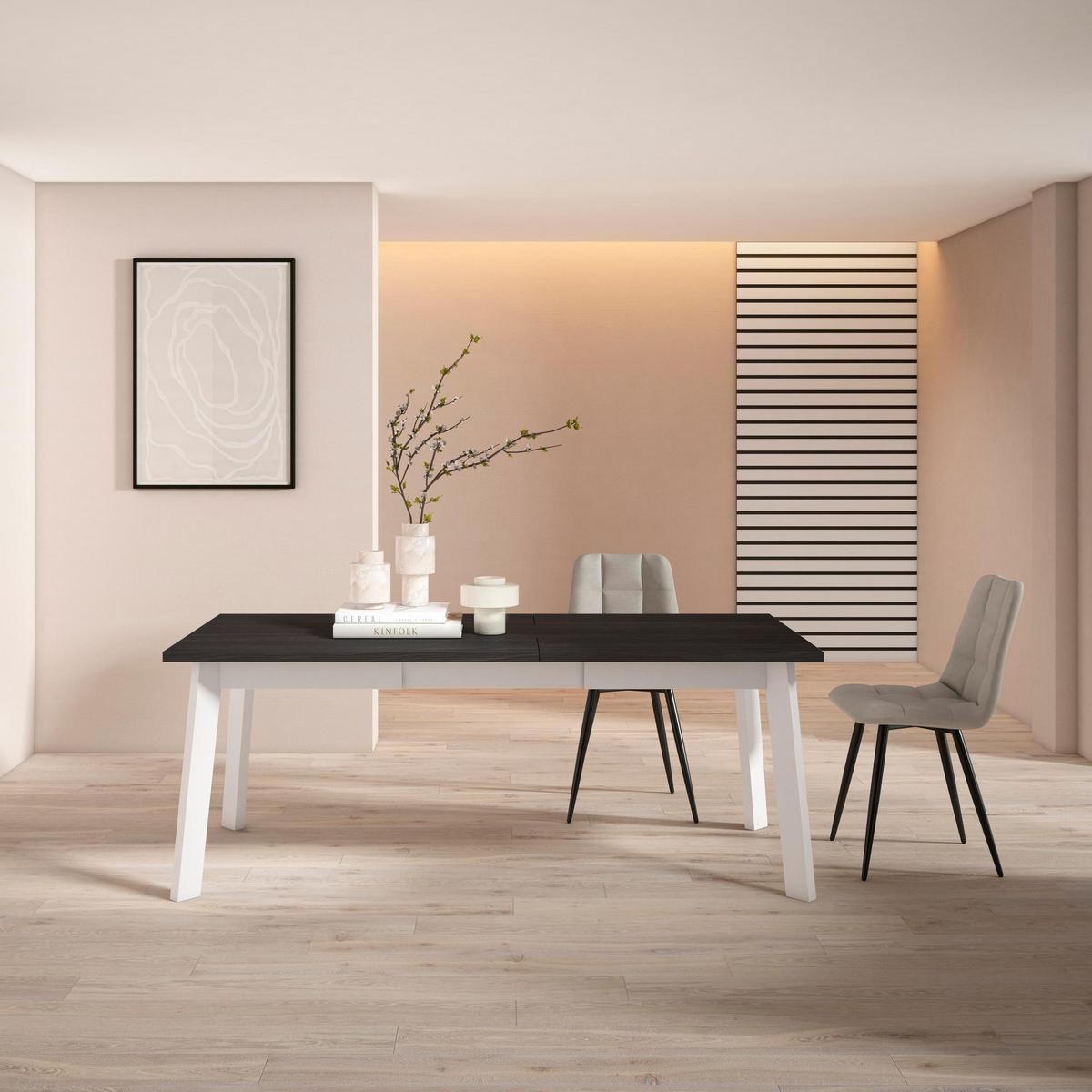 ESSTISCH für 10 Gäste, schwarz, 194/90/75cm - Schwarz, Holzwerkstoff (90/194/75cm) - Skraut Home