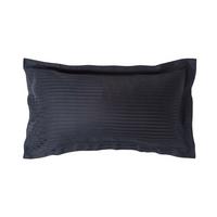 KISSENBEZUG Damast mit Stehsaum, Fadendichte 330 - Schwarz, Textil (50/90cm) - Homescapes