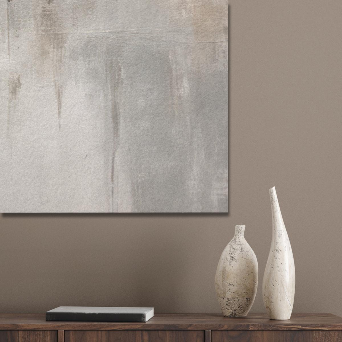 AKUSTIKBILD Moderne Kunst - Abstrakt - Beige Akustikpaneele 90x90 cm - Beige, Kunststoff (90/90/0.9cm) - MuchoWow