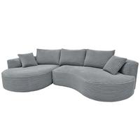 SOFA-GARNITUR Hellgrau - Hellgrau, Textil (296/61/159cm) - MCW