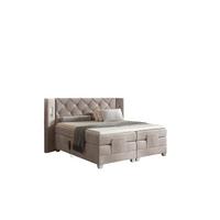 BOXSPRINGBETT Elektrisch Steve - Beige, Holzwerkstoff/Textil (200/200cm) - Fun Möbel