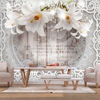 SELBSTKLEBENDE FOTOTAPETE 245/175 cm - Beige/Weiß, Kunststoff/Textil (245/1cm) - KUNSTLOFT