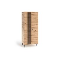 DREHTÜRENSCHRANK ARTIANO 80/196/56cm 2-türig Eiche Artisan - Eiche Artisan, Holzwerkstoff (80/196/56cm) - MASSENO