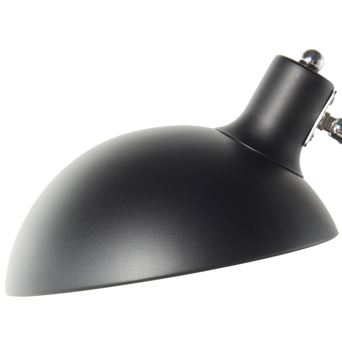 SCHREIBTISCHLAMPE Meramec 19/19/80 cm - Schwarz, Metall (19/19/80cm) - Beliani