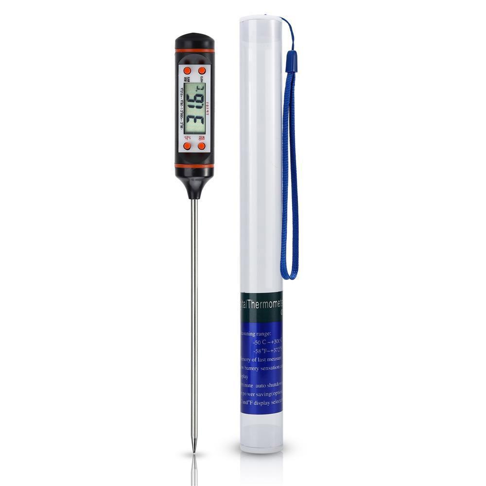 KÜCHENTHERMOMETER - Schwarz, Kunststoff - Intirilife