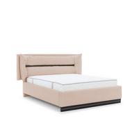 POLSTERBETT Hamilton Magic Velvet Set.1 - Hellrosa, Holzwerkstoff/Textil (160/200cm) - Fun Möbel