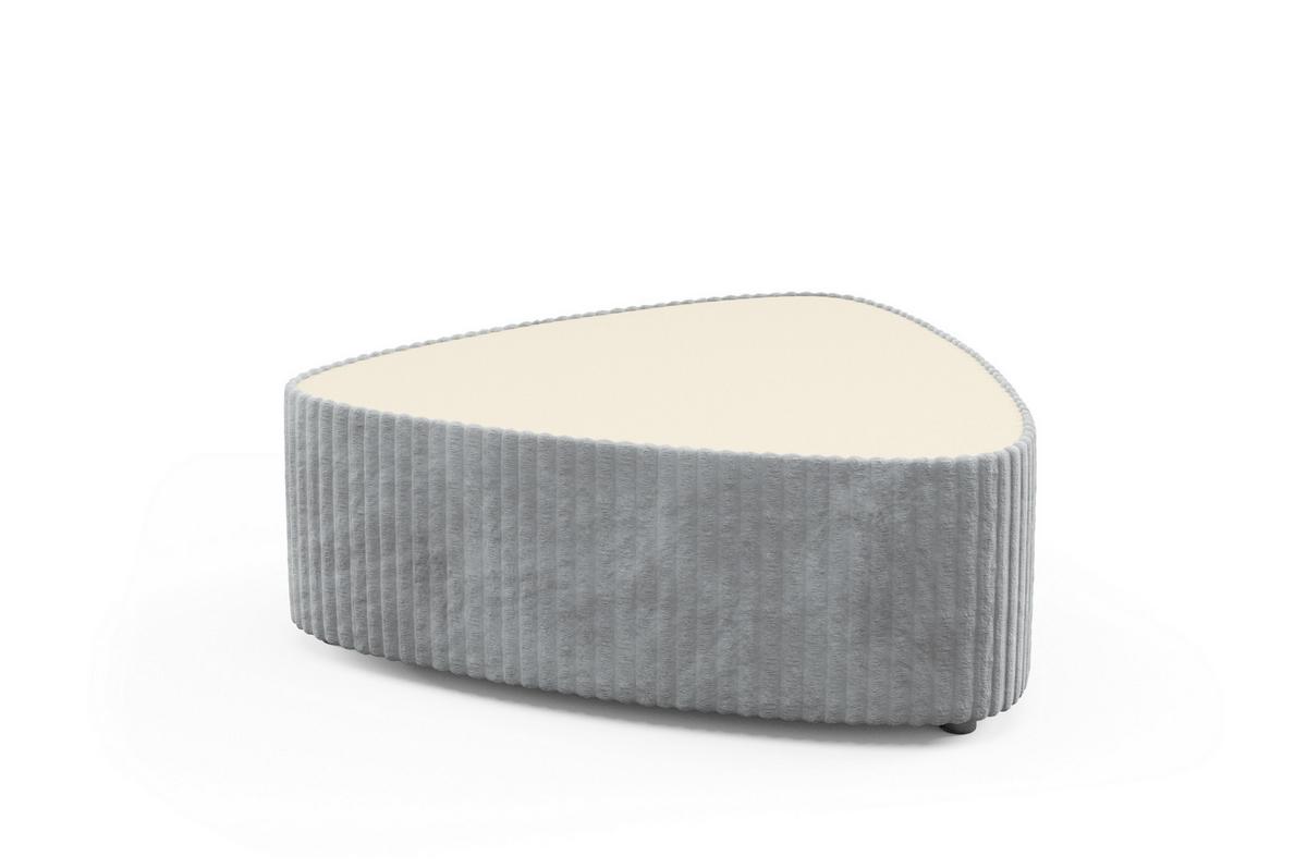 COUCHTISCH LINEO 89 cm Wohnzimmertisch gepolstert Grau - Grau, Holzwerkstoff/Textil (96/89/42cm) - MASSENO