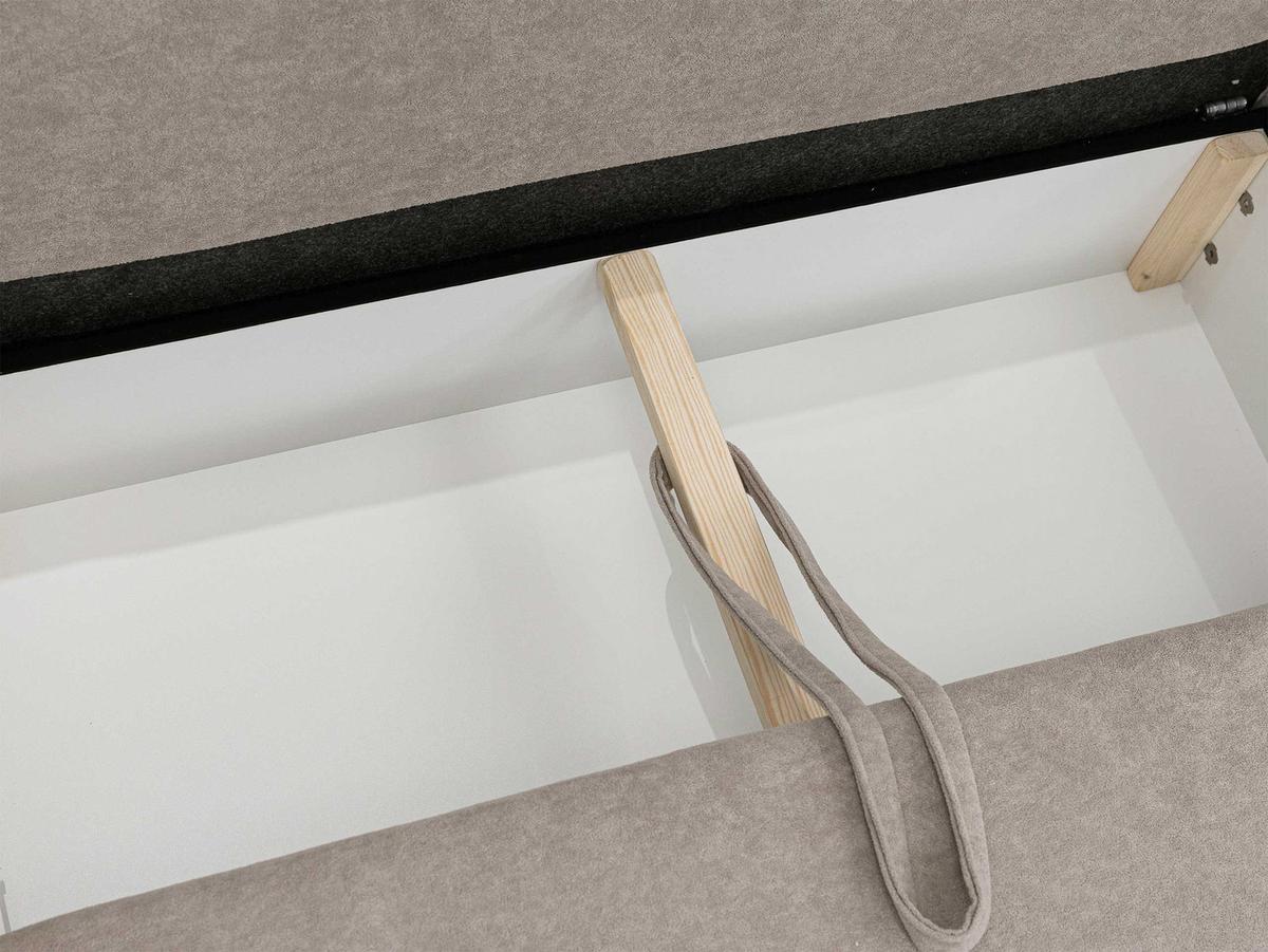 ECKSOFA Fuego L, Seite: Rechts - Hellbraun/Schwarz, Holz/Kunststoff (260/168cm) - MIRJAN24