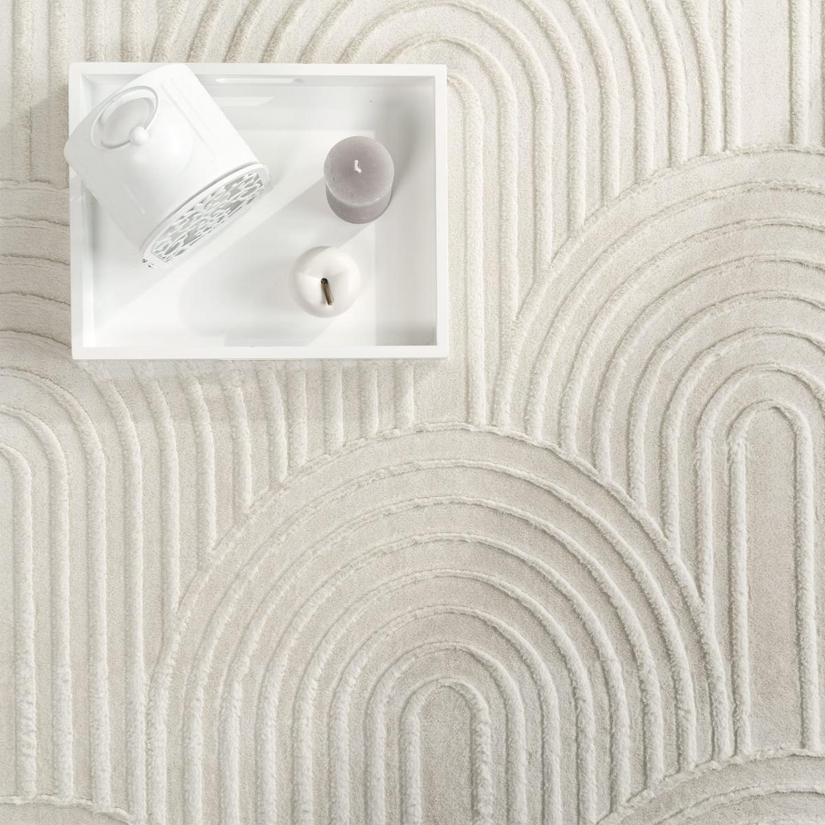 FLACHWEBETEPPICH Boho Creme 160 x 220 cm - Creme, Kunststoff (160/220cm) - TT Home