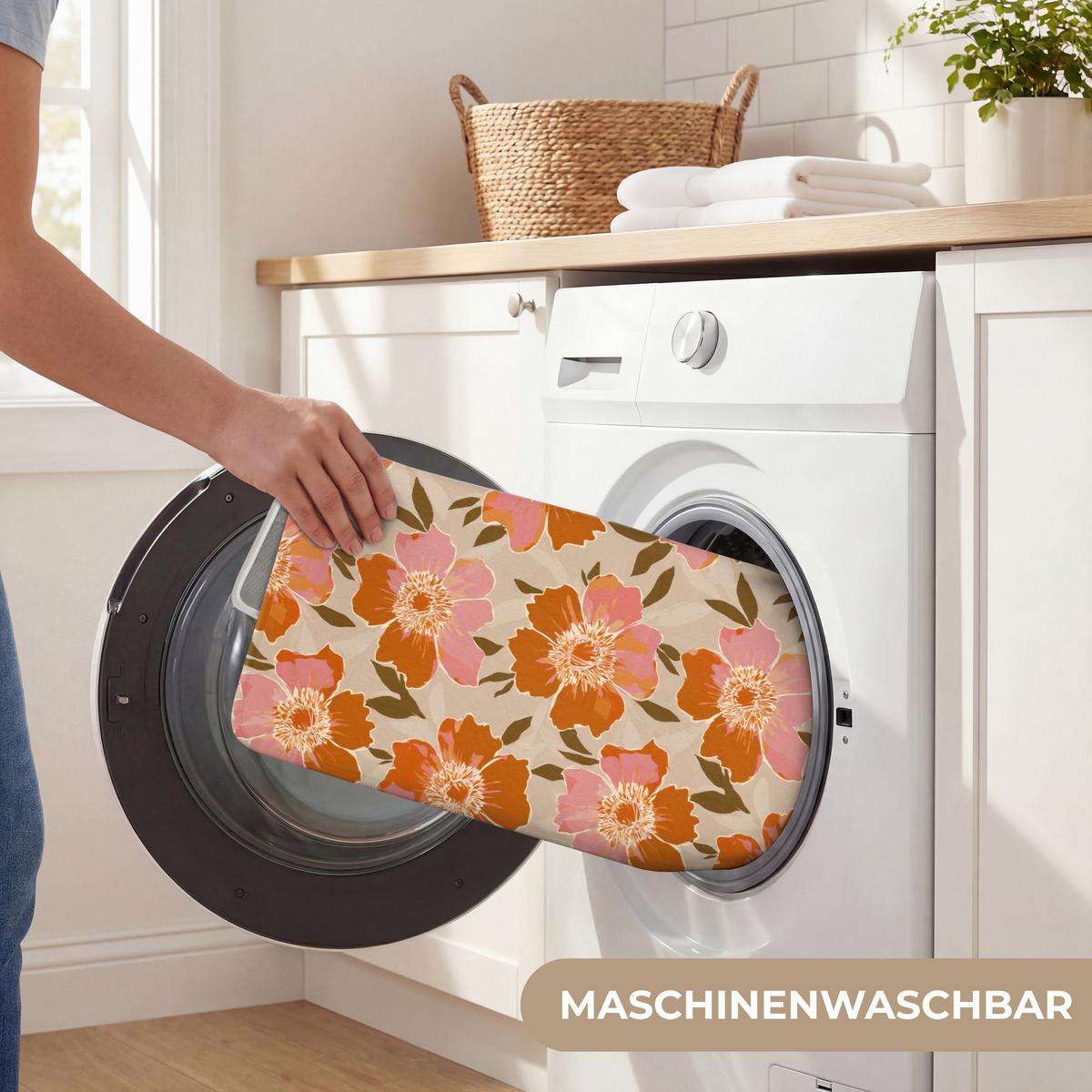 WC-VORLEGER Blumen - Motiv - Retro WC Teppich 40x60 cm - Multicolor, Textil (40/1cm) - OnlyWow