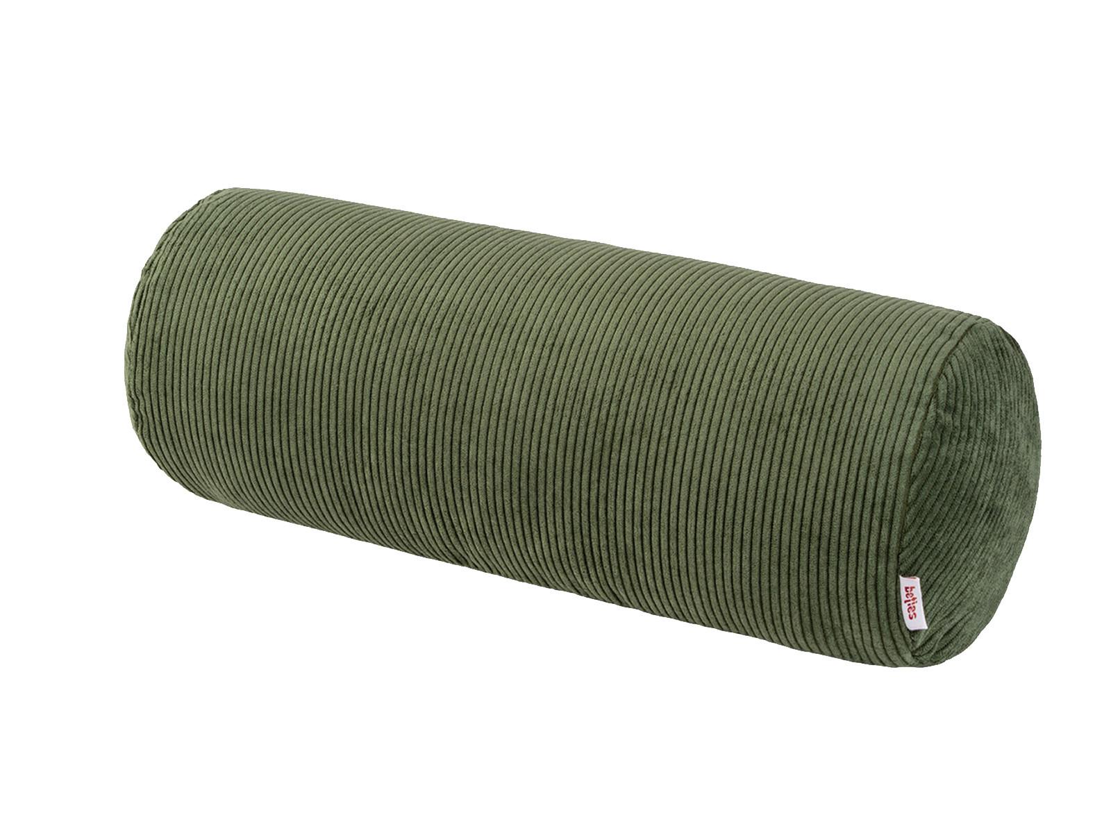 NACKENROLLENHÜLLE HYggelig No.1 bamboo-grün Cord-Samt 40/15 cm - Grün, Textil (15/40cm) - beties Heimtextil