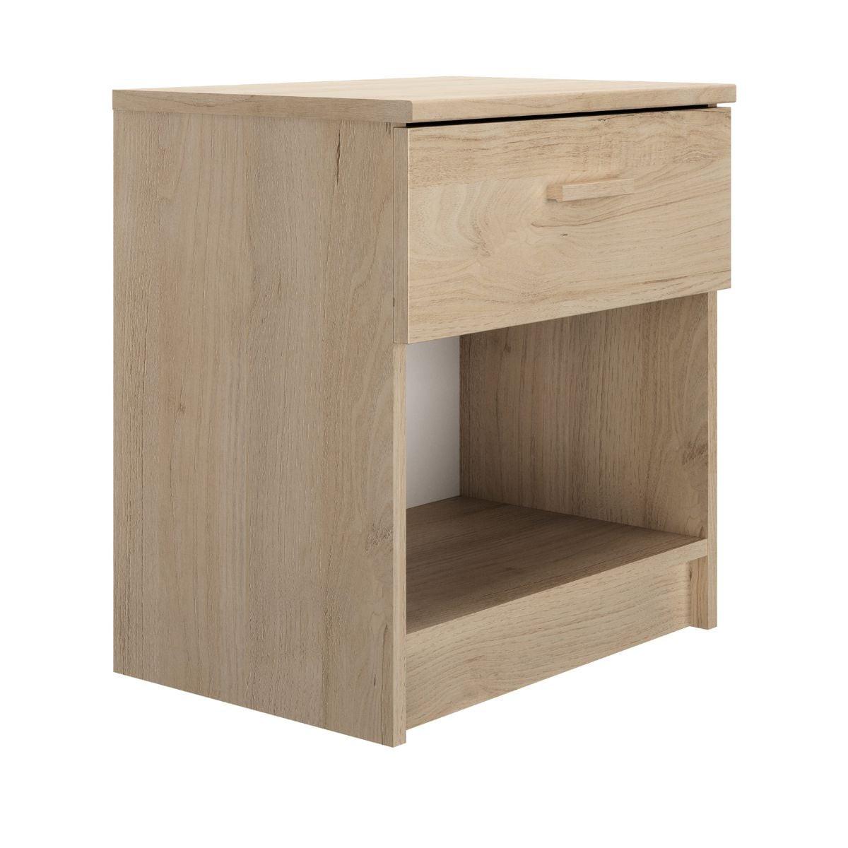 NACHTTISCH 1 Schublade H52 cm Tulle - Eichefarben, Holzwerkstoff (35/52/11cm) - Calicosy