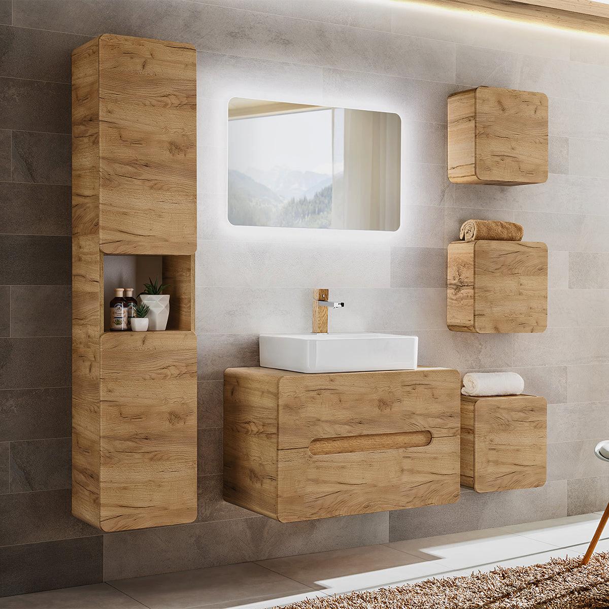 SCHRANK 1 Tür Arun Holz - Braun, Holzwerkstoff (35/35/22cm) - Petits-meubles