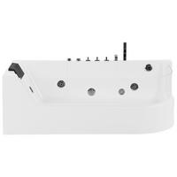 WHIRLPOOL-BADEWANNE mit LED 80x170x59 cm weiß Acuario - Weiß, Kunststoff (80/59/170cm) - Beliani