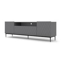 TV LOWBOARD Graphit, Schwarz 193/60/40 - Graphitfarben/Schwarz, Holzwerkstoff (193/60/40cm) - RAUMHIRSCH FURNITURE