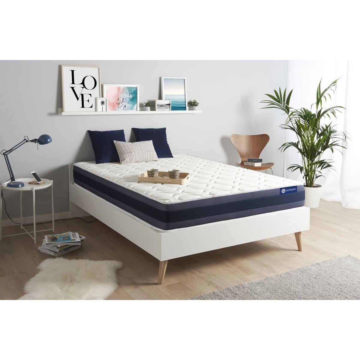 MATRATZE Actimemo morpho Memory-Schaum 130 x 220 cm h1 - Weiß, Textil (130/220cm) - ACTISOM