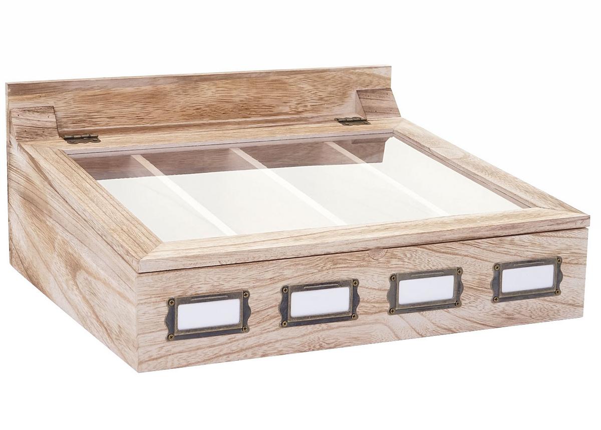 AUFBEWAHRUNGSBOX Braun - Braun, Holz (37/17/33cm) - MCW