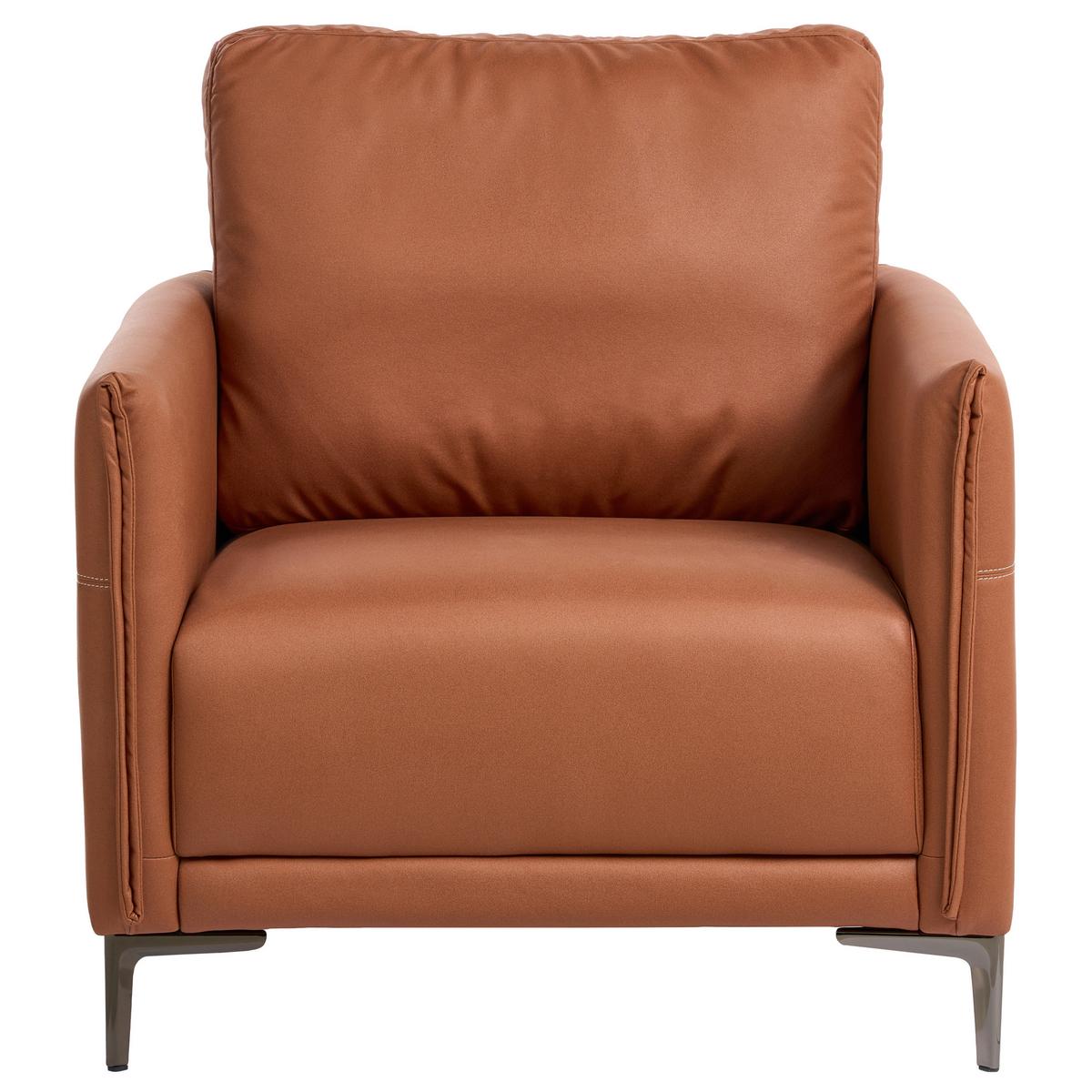SESSEL Stoff Goldbraun Cilens - Goldfarben, Textil/Metall (85/90/82cm) - Beliani