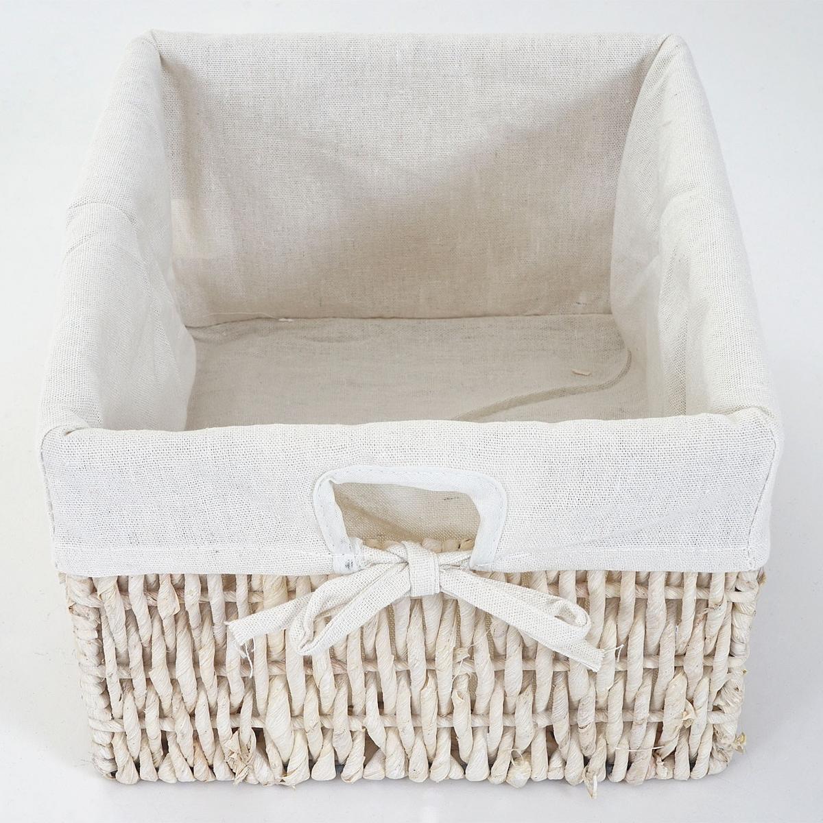 LEITERREGAL FRANCA SHABBY-LOOK 4 KÖRBE Reinweiß - Weiß, Holz (30/101/35cm) - MCW