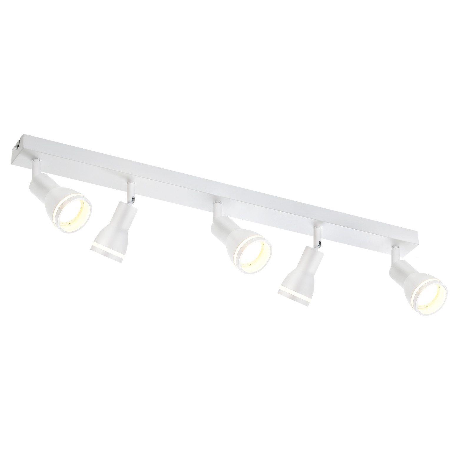 STRAHLER Eintracht 5-flammig 69/5/15.7 cm - Weiß, Metall (69/5/15.7cm) - ZMH