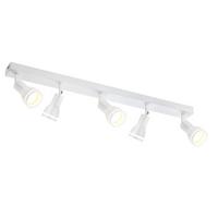 STRAHLER Eintracht 5-flammig 69/5/15.7 cm - Weiß, Metall (69/5/15.7cm) - ZMH