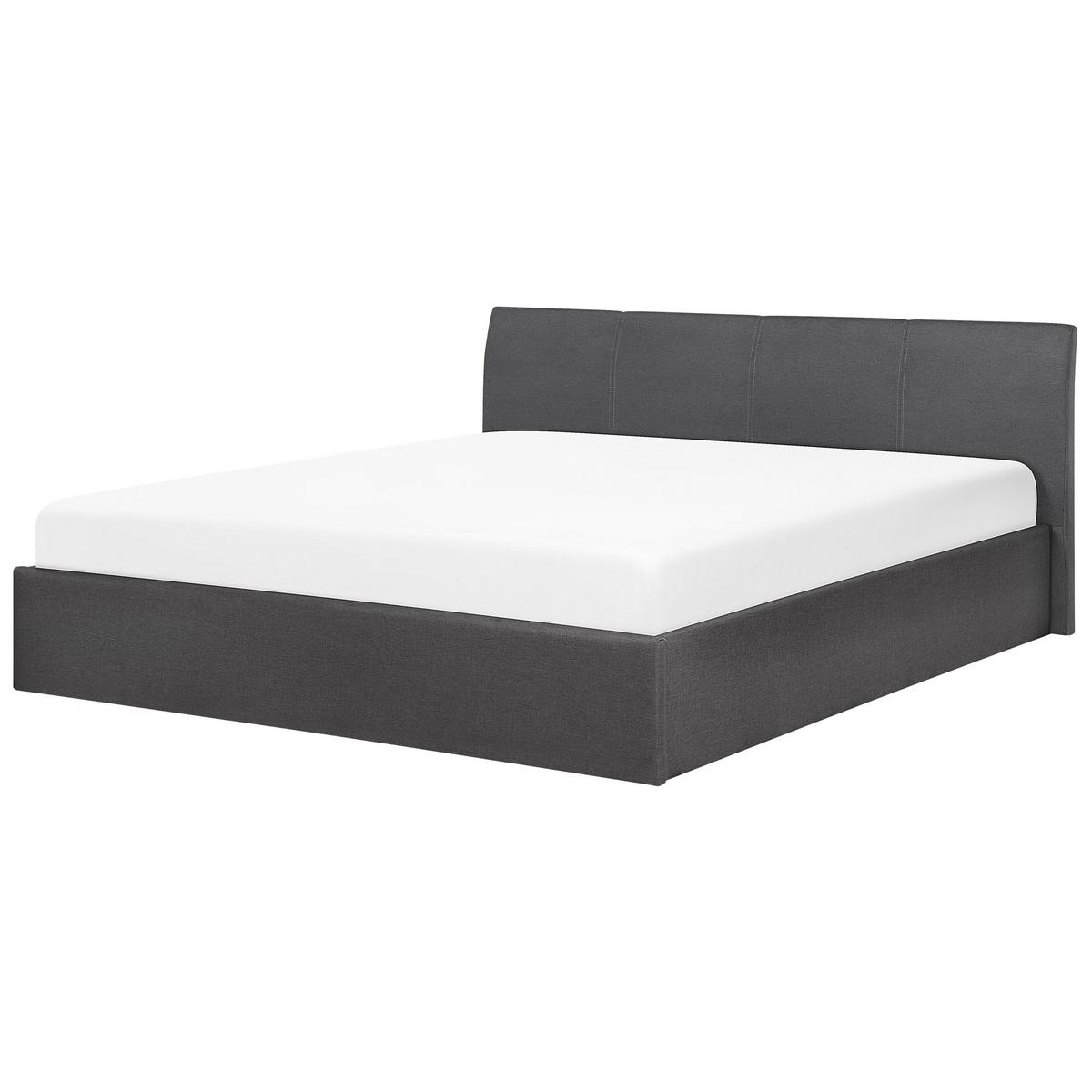 POLSTERBETT 180/200cm Grau Orbey - Grau, Textil (180/200cm) - Beliani
