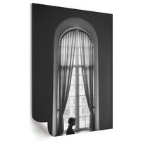 POSTER - 21x29 cm - Iris van Dijk - Vintage-Fenster - Schwarz, Textil (21/29.7/0.1cm) - TULUP