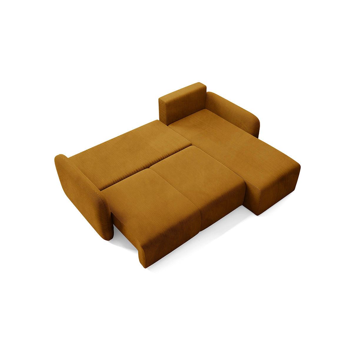 ECKSOFA Dora 3 Sitzplätze Braun - Braun, Holz (245/185cm) - Petits-meubles