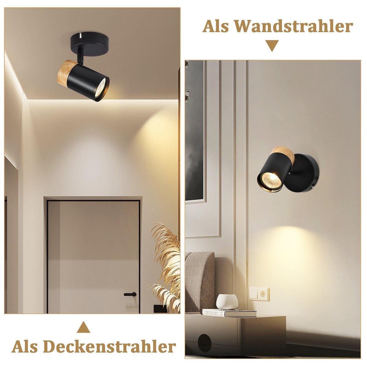 DECKENLEUCHTE Doris 1-flammig 9/9/15 cm - Schwarz, Metall (9/9/15cm) - Nettlife