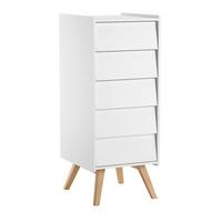 KOMMODE Vintage Weiß - Weiß, Holzwerkstoff (51/128/41cm) - Petits-meubles