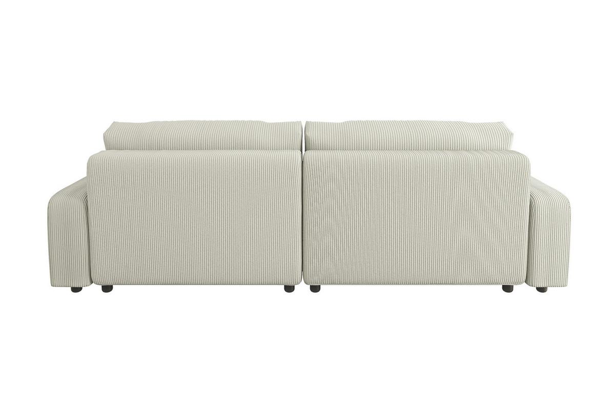 ECKSOFA Emma Beige Cord - Ottomane rechts - Beige, Textil (234/170cm) - S-Style Möbel