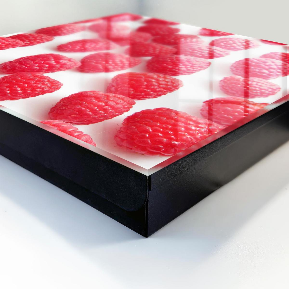 SCHLÜSSELBOX Schwarz 30x30 cm- Türöffnung nach rechts - Rosa Himbeeren - Pink, Metall (30/30/5cm) - TULUP