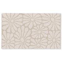 FUSSMATTE Floral - Druck - Beige - Braun - Minimalistisch Schmutzfangmatte 150x90 cm - Sandfarben, Kunststoff (150/0.4cm) - MuchoWow