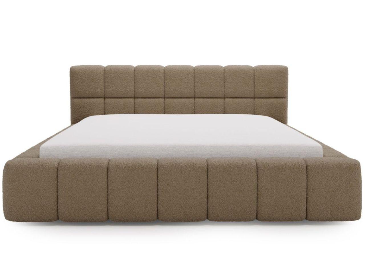POLSTERBETT Alicante Bouclé-Stoff 180x200 Braun - Braun, Textil (180/200cm) - Graingold