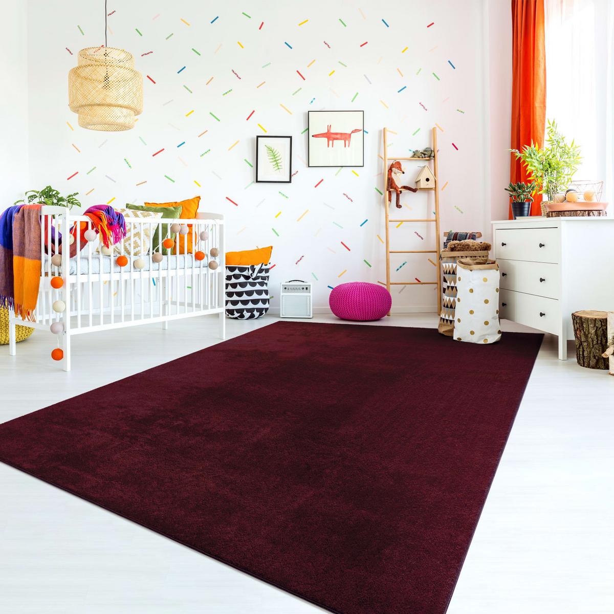 FLACHWEBETEPPICH Rot 100 x 200 cm - Rot, Kunststoff (100/200cm) - TT Home