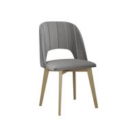 ESSZIMMERSTUHL Monti IV Pik Gerade - Hellgrau/Sonoma Eiche, Holz/Textil (48/83/54cm) - MIRJAN24