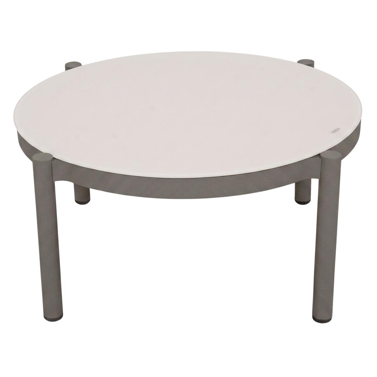 GARTENSET Aspen aus Metall, 2 Sessel + 2-Sitzer Sofa + Couchtisch, Grau - Grau, Metall - Beautysofa