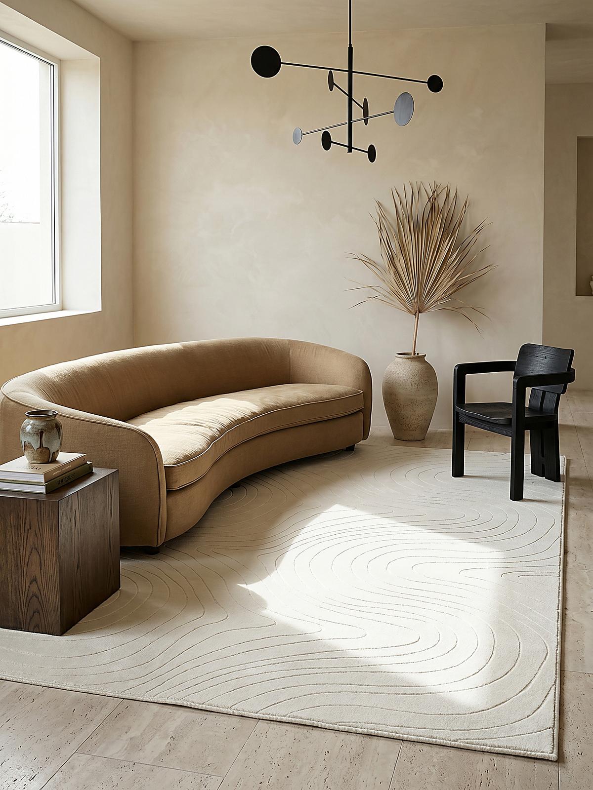 TEPPICHLÄUFER Antirutsch Abstrakt DALAR Polypropylen Creme 80 x 150 cm - Beige, Textil (80/150cm) - KADIMA DESIGN