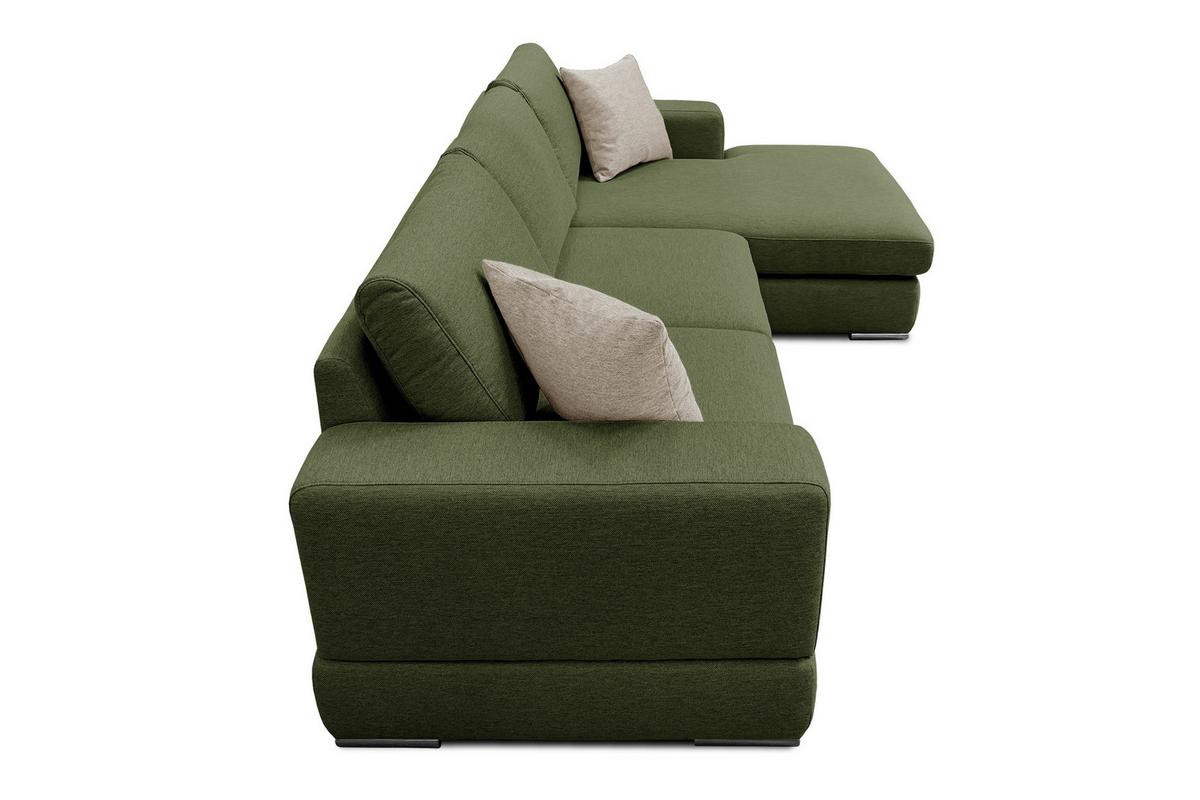 ECKSOFA OTTO 4-Sitzer, grün - Grün, Holzwerkstoff/Textil (279/159cm) - Wozimo