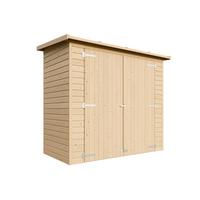 GARTENHAUS HOLZ H194x123x223 cm/2.1 m² - M348 - Beige, Holz (223/194/101cm) - Timbela