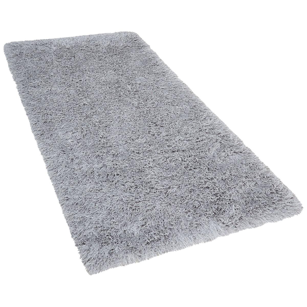 SHAGGY-TEPPICH Cide 150/80 cm - Grau, Kunststoff (80/150cm) - Beliani