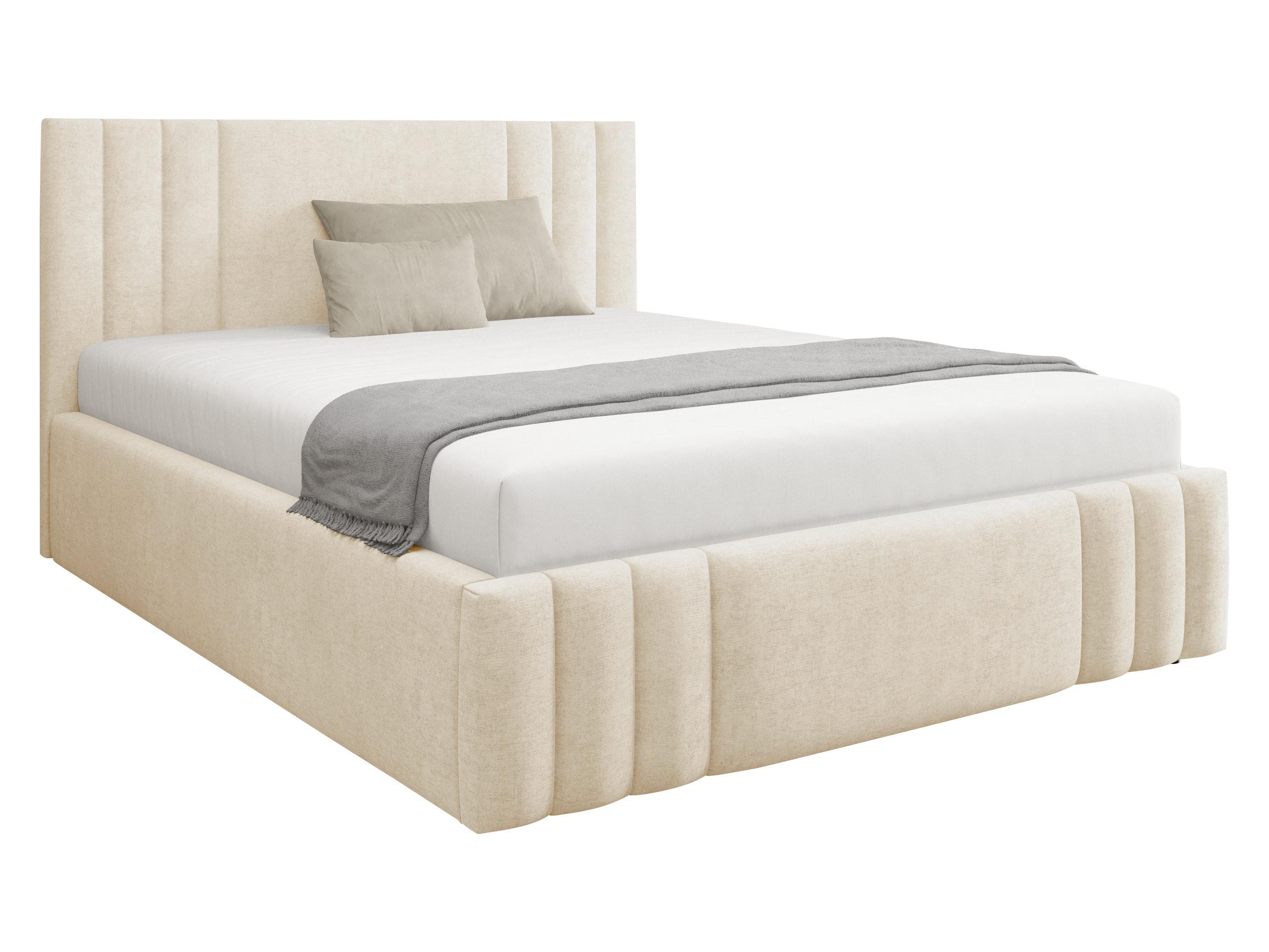 POLSTERBETT Ribo - Creme, Holz/Textil (160/200cm) - MIRJAN24
