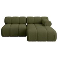 ECKSOFA modulares Sofa Razon-L1 - 190x160x70 cm Grün Bouclé - Grün, Holzwerkstoff/Textil (190/160cm) - ALTDECOR