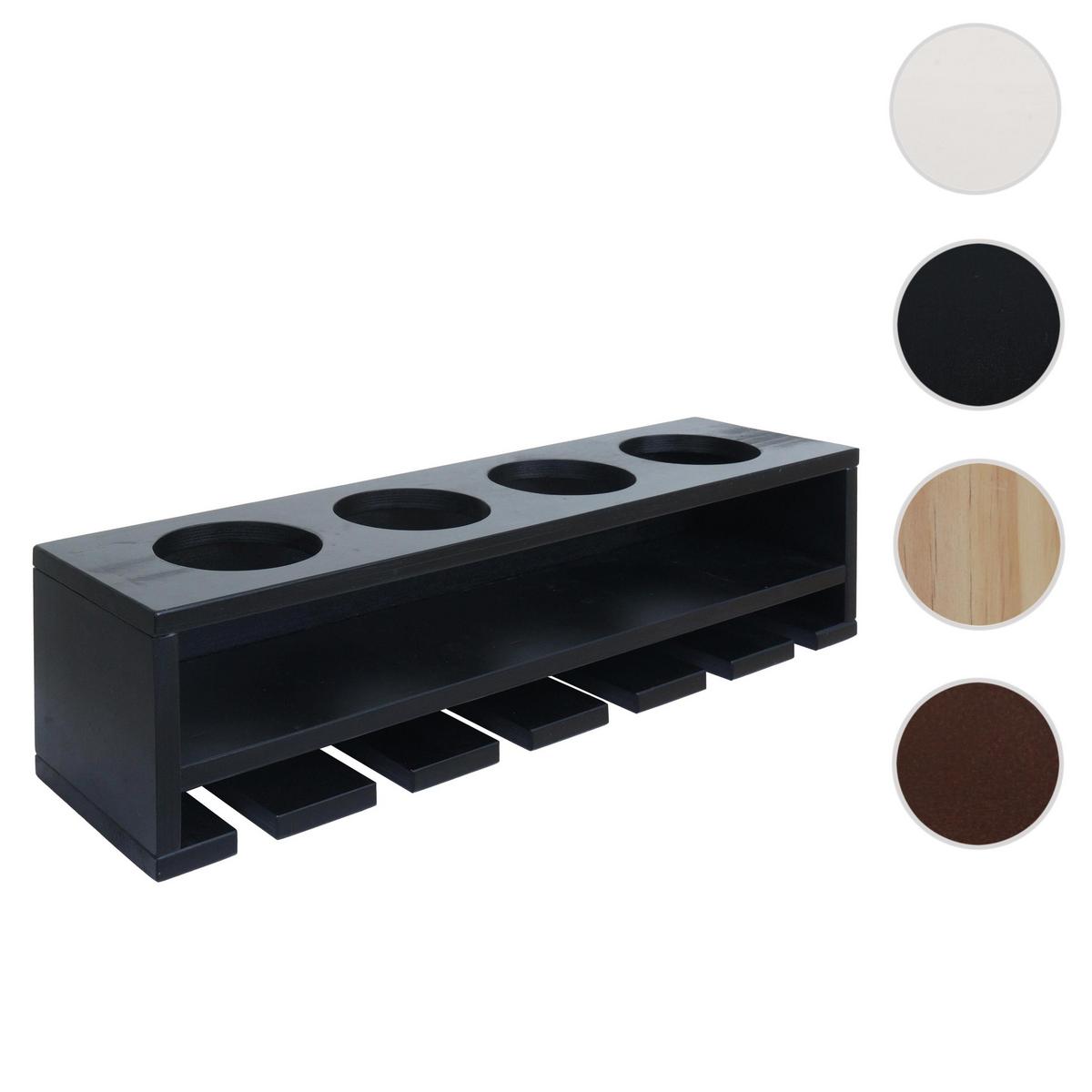 WEINREGAL Schwarz - Schwarz, Holz (48/12/12cm) - MCW