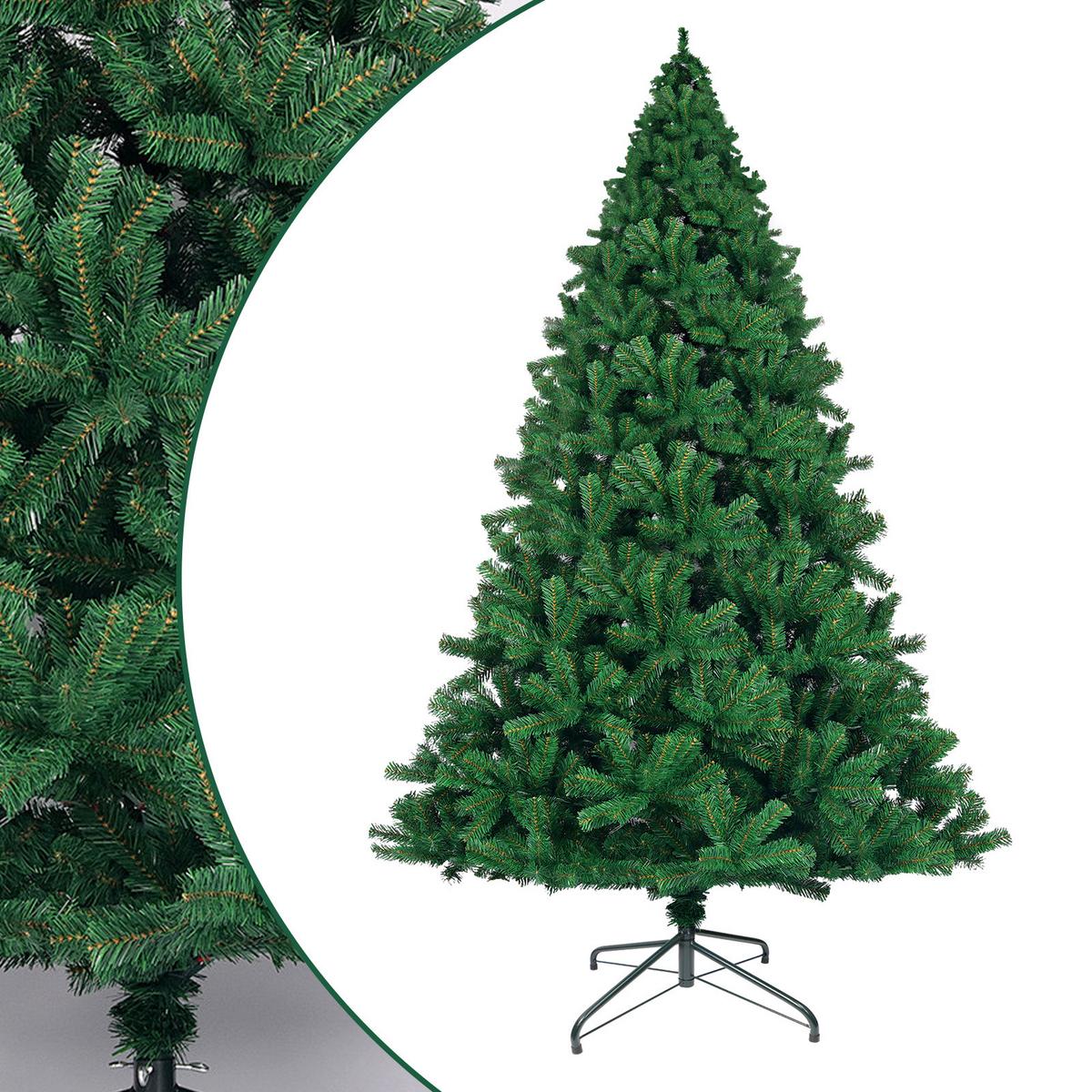 WEIHNACHTSBAUM Cannon Ⅲ 100/100/210 cm - Grün, Kunststoff (210cm) - Nettlife