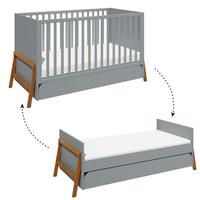 GITTERBETT 70/140 Grau - Grau, Holzwerkstoff (70/140cm) - Petits-meubles
