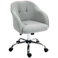 BÜROSTUHL Polyester Kunstleder Grau - Grau, Kunststoff (61/86/56cm) - HOMCOM